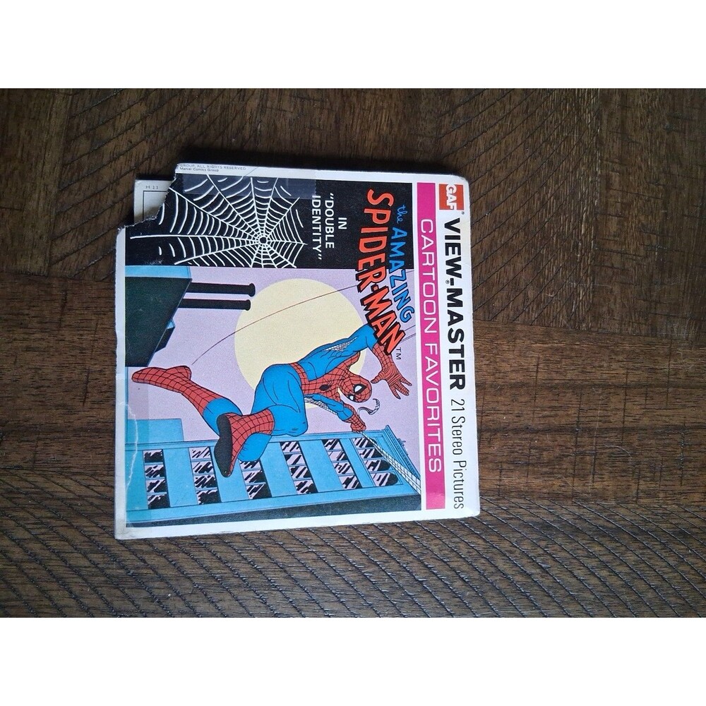 Vintage Marvel Spider-Man View-Master GAF "Double Identity"